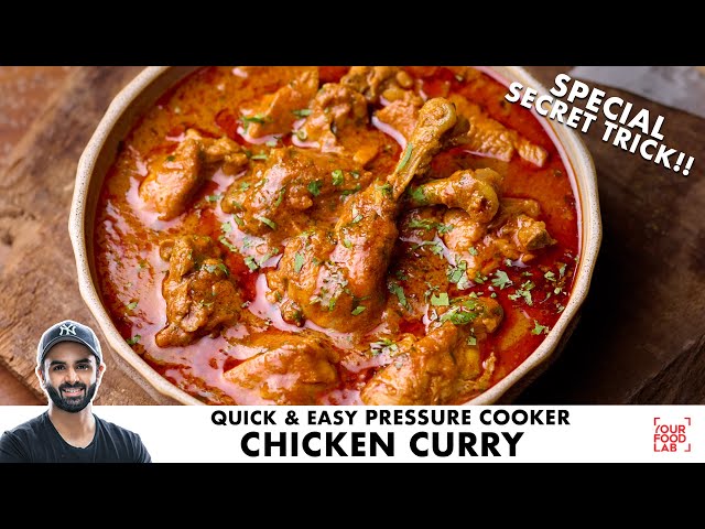 Quick & Tasty Chicken Curry in Minutes | Pressure Cooker Recipe | झटपट कुकर चिकन करी | Sanjyot Keer