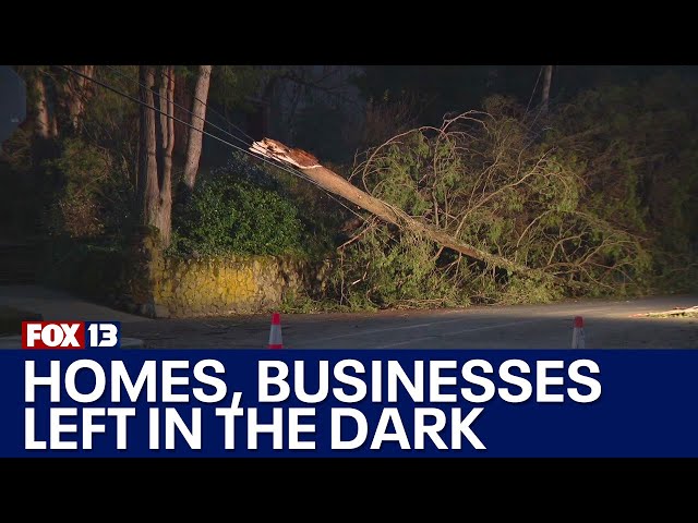 Many WA homes, businesses left in the dark Wednesday night | FOX 13 Seattle