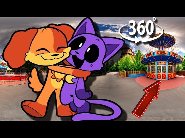 🎪🔍 Find  DogDay x CatNap  in  360° VR  Animation 237   Poppy Playtime Chapter 3