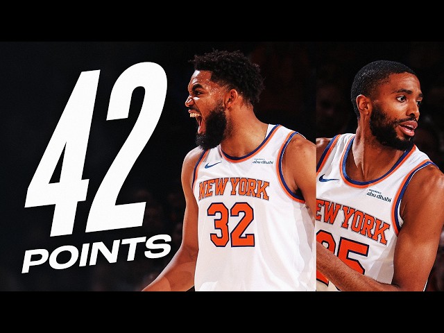 Karl-Anthony Towns & Mikal Bridges SHINE In Their MSG Debut! 🔥| October 25, 2024