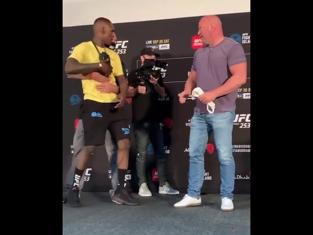 Israel Adesanya gets annoyed with Paulo Costa