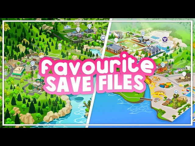 TOP 5 save files in the sims 4! my all time favourites