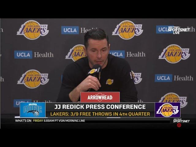 Postgame Interview | JJ Redick after Magic hand Lakers their first home loss of the season