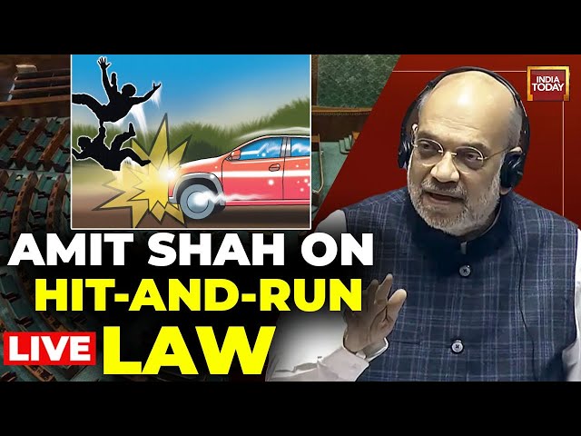 Amit Shah Speech On Hit-And-Run Law | Truckers Protest Block Highways | India Today News LIVE