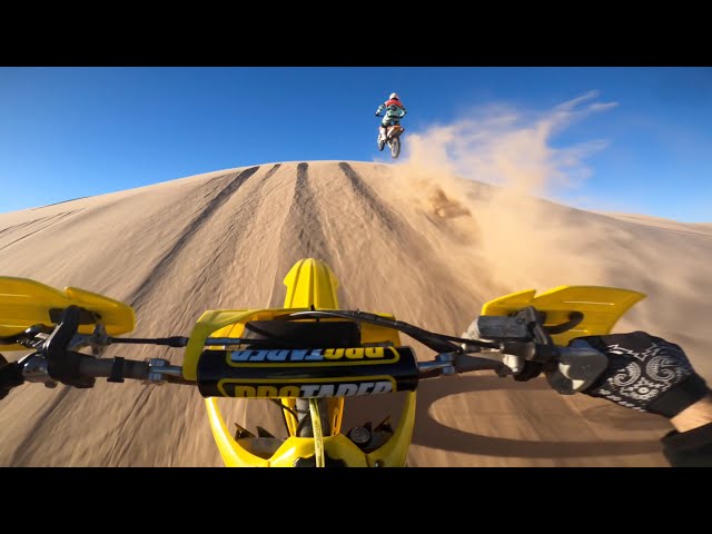 Epic Sand Dunes Freeriding (Suzuki RM250 & KTM350)