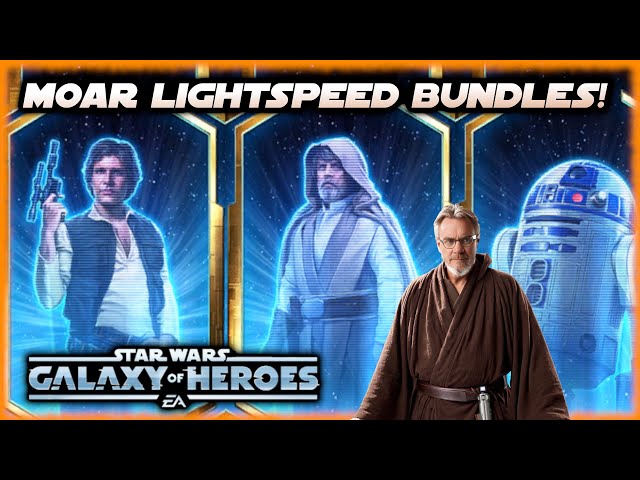 Han Solo, Jedi Master Luke, and R2-D2 Lightspeed Bundles Are Coming to SWGOH!