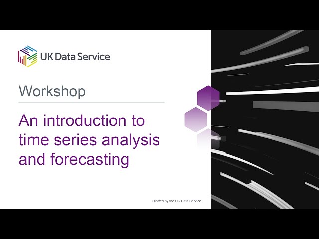 Workshop: An introduction to time series analysis and forecasting