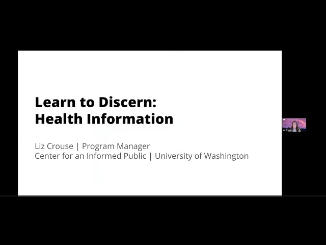 Learn to Discern Health Information