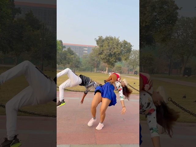 Gir gya ladka #gymnast #parkour #couplegoals #shorts #ytshorts