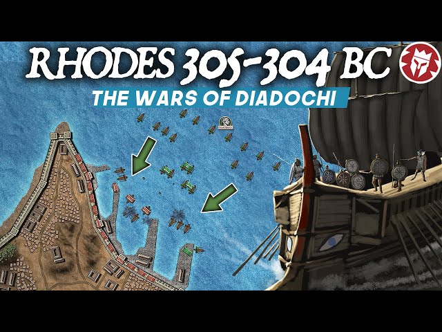 Siege of Rhodes - Diadochi Wars - Ancient History DOCUMENTARY