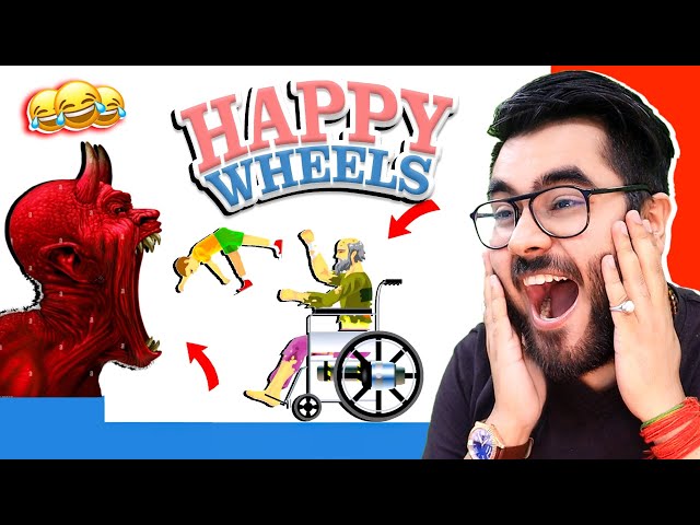 😂 HAPPY WHEELS but SCARY HORROR Levels | Funny 😂 | Hitesh KS