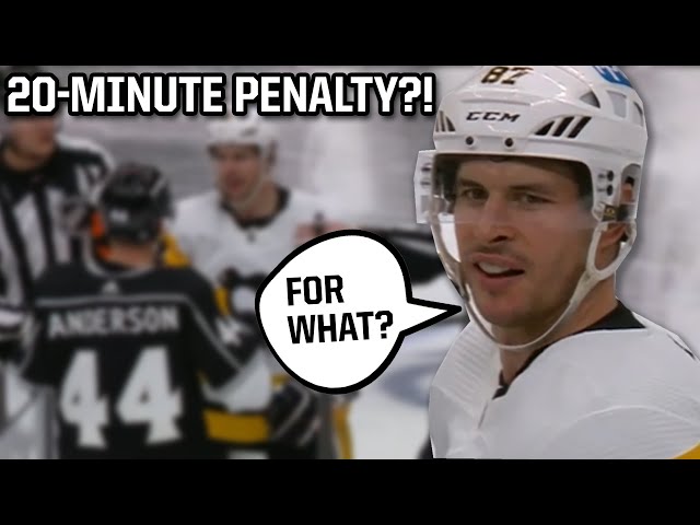 Sidney Crosby gets a game misconduct for doing nothing, a breakdown