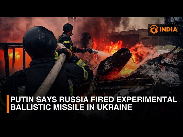 Putin says Russia fired experimental ballistic missile in Ukraine | DD India News Hour