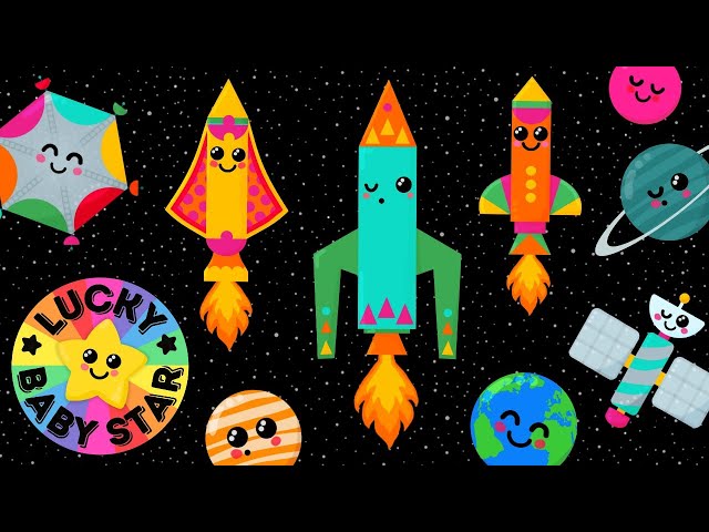 🚀 Shooting Stars & Space Rocket Tunes! 🎶 Solar System Dance Party Fun🌟🪐