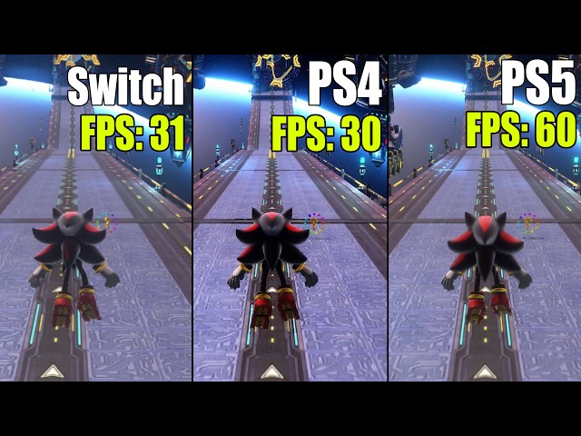 Sonic X Shadow Generations Nintendo Switch vs. PS4 vs. PS5 | Technical Review & FPS Test