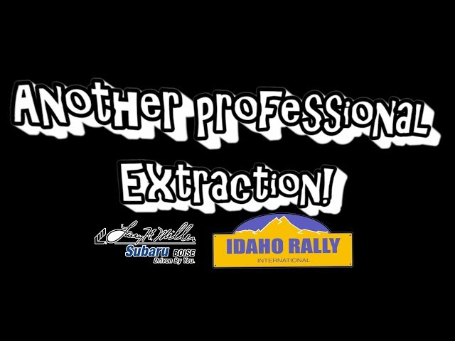 Idaho Rally International Sweep Crew vehicle extraction