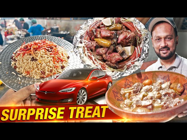 New Car Treat at Karachi Highway 🇨🇦 | Mutton Dum, Pulao, Rosh & a Surprise | Best Pakistani Food