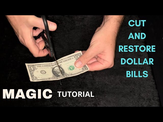 Easy Magic Trick Tutorial - Cut and Restore Dollar Bills