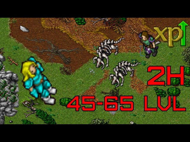 Tibia 2022 low level hunt Edron bonebeast | 45-65 in 2 hours. | Best exp spawn: MS, ED, RP and EK.