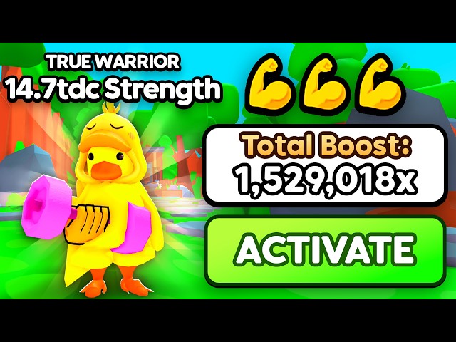 I Got WORLD RECORD 1,529,018x Strength Boost and Became a GOD in Arm Wrestle Simulator! (Roblox)