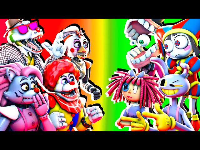 FNAF Security Breach Circus vs The Amazing Digital Circus animation