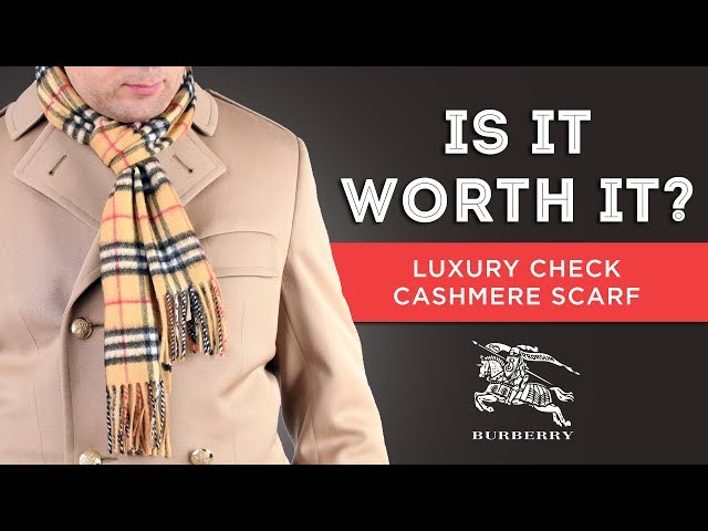 Burberry Scarf: Is It Worth It? - Luxury Check Cashmere Scarf Review