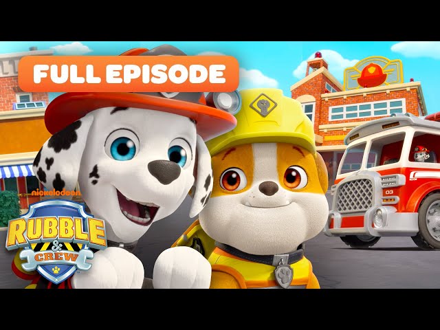 Rubble Helps PAW Patrol Marshall Build a Fire Station! 🚒 w/ Motor | FULL EPISODE | Rubble & Crew