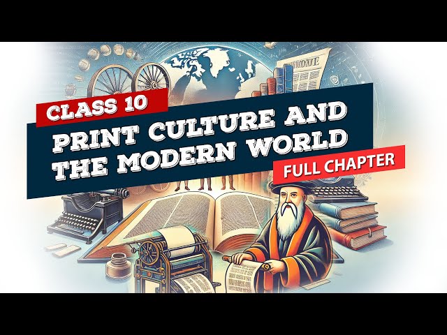 Print Culture and The Modern World Class 10 full chapter (Animation) | Class 10 History Chapter 5