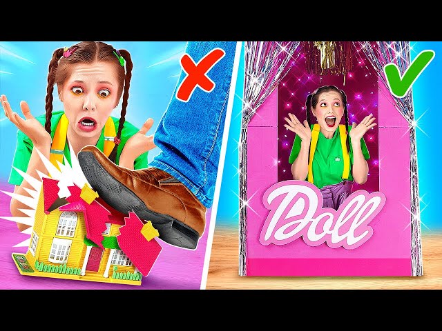 So Adorable 🥰🎀 DIY Giant Life-Size Doll Box! 📦💃 #123go