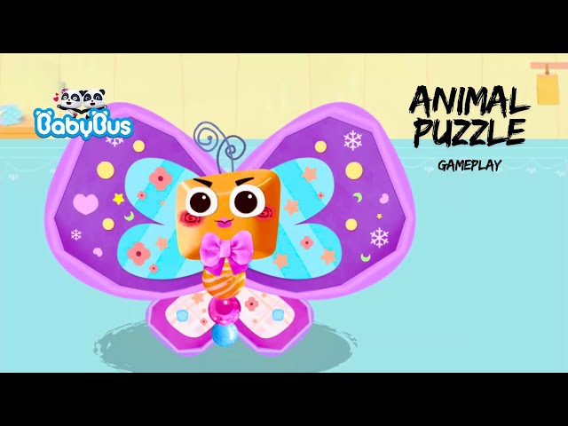 Baby Panda's Animal Puzzle | Hen, Penguin and Butterfly