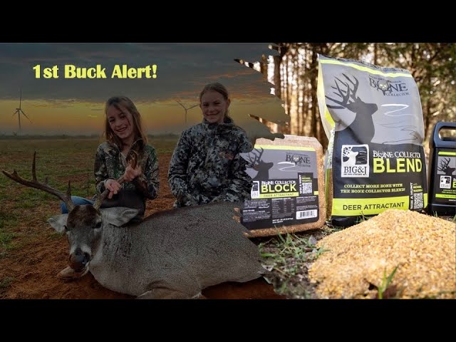 Girl's 1st Buck & 1st Buck Ever Tagged Using Bone Collector Blend by Big & J!