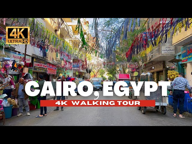 🇪🇬 CAIRO EGYPT WALKING TOUR, AL-SAYEDA ZAINAB & GARDEN CITY CITY WALK | 4K HDR - 60fps