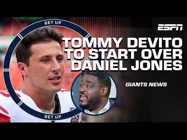 🚨 BREAKING NEWS 🚨 Tommy DeVito to START for the Giants over Daniel Jones | Get Up