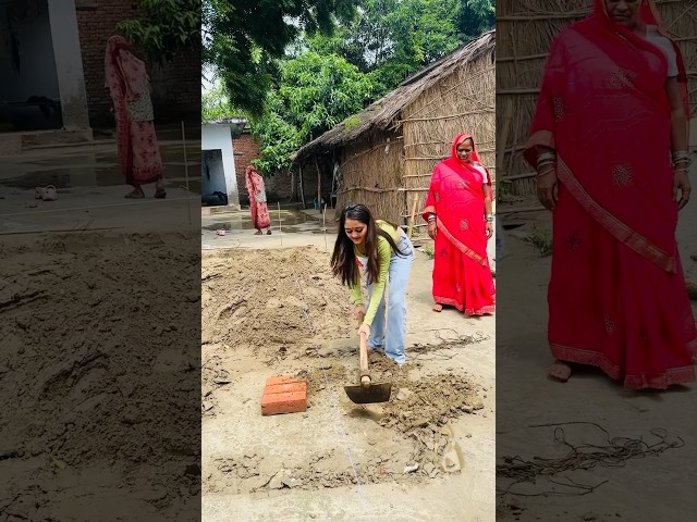 My New House In Village🤩| Father Saab #bindaaskavya #shorts #uttarpradesh