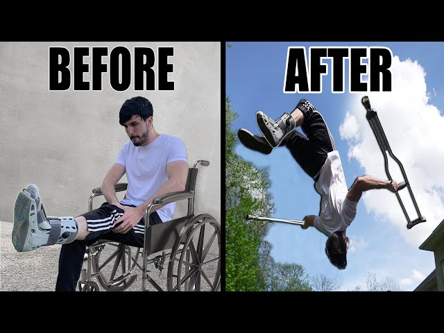 BROKEN FOOT Parkour Stunts