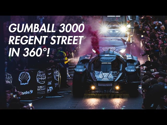 Gumball 3000 on Regent Street in 360 degrees!