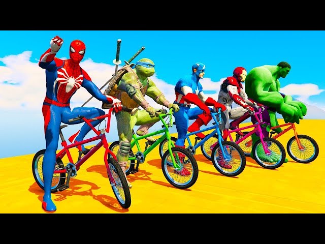 GTA V Epic New Stunt Race For Car Bike Boats Helicoptar crazy Racing Challenge