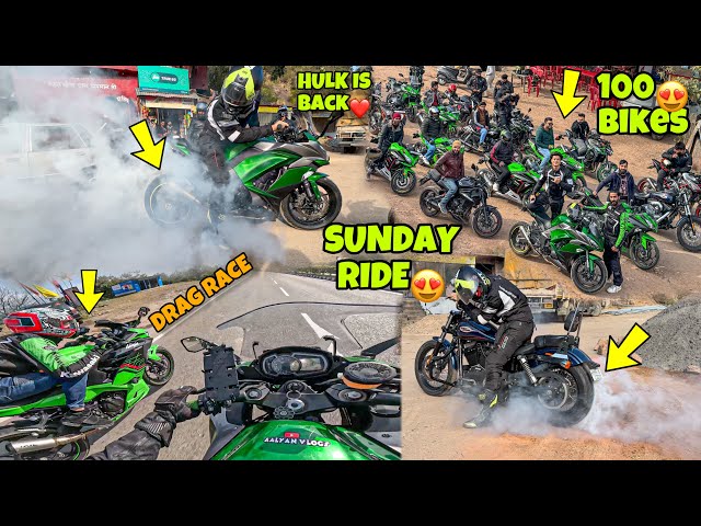 Sunday Ride with Hulk😍 100 + Superbikes😱| My New Bike is Here😍 | Finally New Bike😍❤️