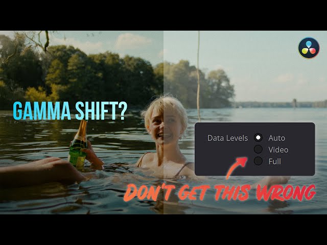 Fix Gamma Shift in DaVinci Resolve (Check Your Data Levels Settings!)