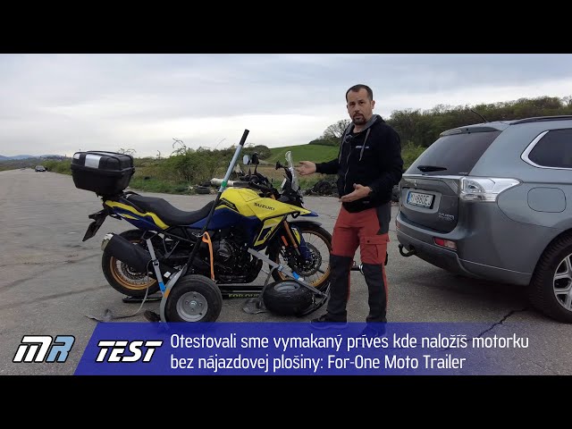 Otestovali sme vymakaný príves kde naložíš motorku bez nájazdovej plošiny: For-One Moto Trailer