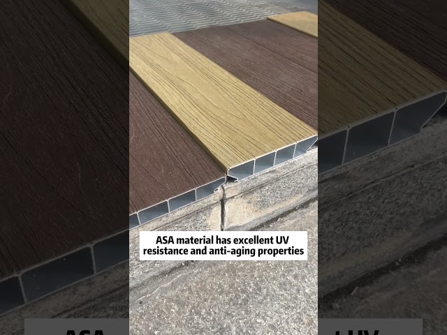 ASA Composite Decking installation. Composite Decking Supplier. Composite Decking Factory