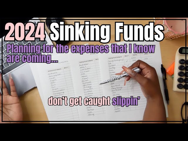 DETAILED 2024 SINKING FUNDS SET UP | PLANNING FOR THE FUTURE