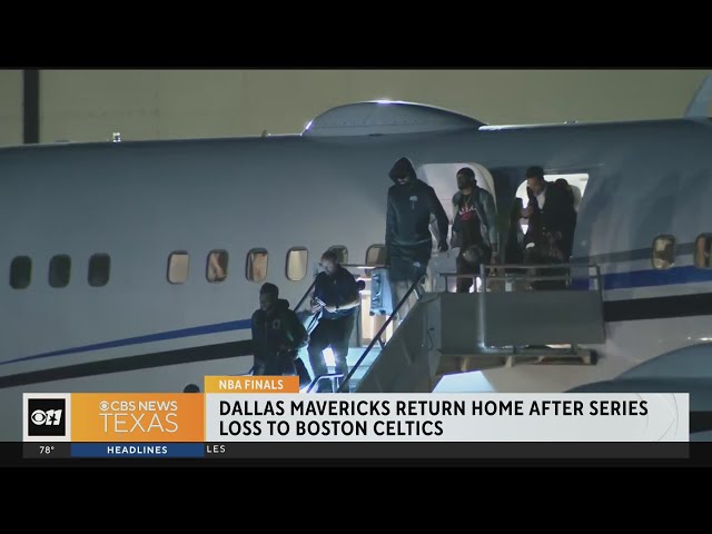 Dallas Mavericks return after NBA Finals loss to Boston Celtics