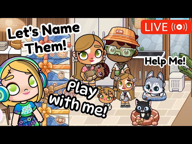 (LIVE) HELP ME NAME my NEW FAMILY - Playing with Fans! (Avatar World with Lisa)