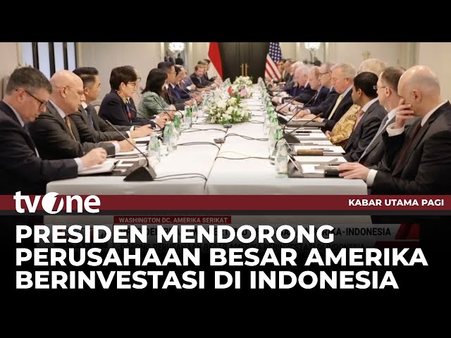 Presiden Prabowo Bertemu Pengusaha Amerika Indonesia | Kabar Utama Pagi tvOne