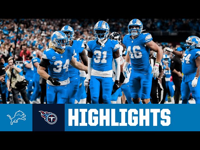 Detroit GOES OFF for 52 points in win vs. Tennessee | Lions vs. Titans Week 8 Highlights