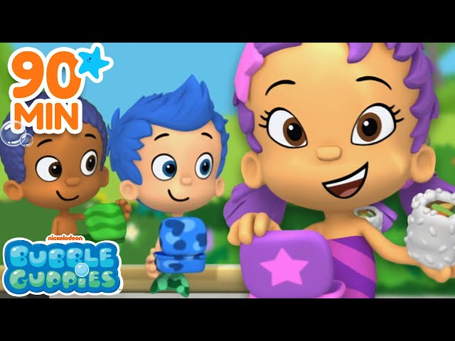 Lunchtime with Bubble Guppies! 🍣  90 Minute Compilation | Bubble Guppies