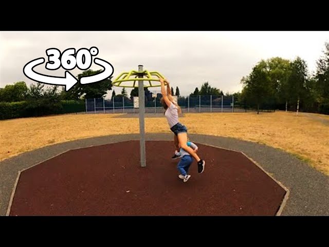 360 VR - A Few Accidents on the Playground at Haslam Park in Bessacar