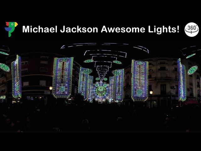 Light Extravaganza - Michael Jackson, Earth Song (4K 360 VR)