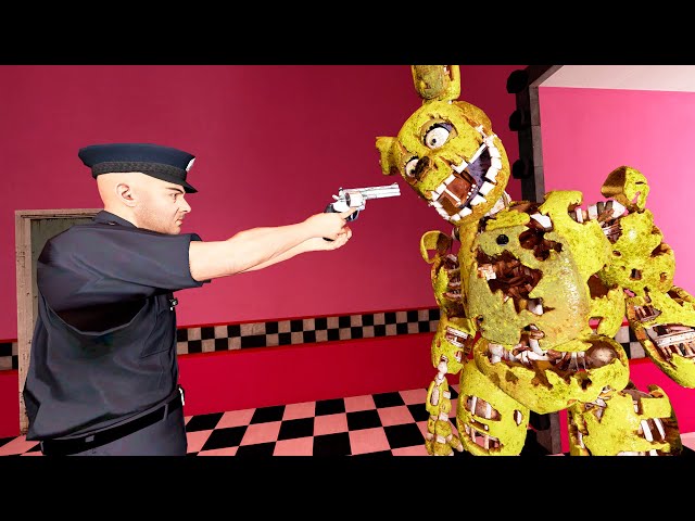 ANIMATRONICS SCARE THE SECURITY GUARD FNAF COOP Garry's Mod